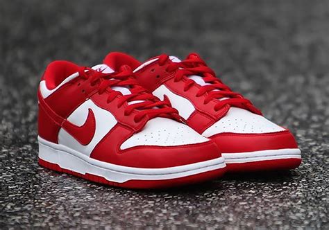 Womens Red Nike Dunk Shoes